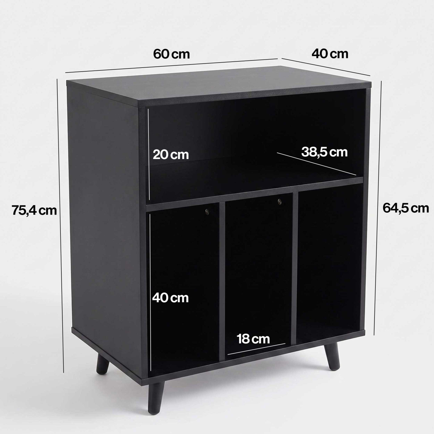 VDD - Kast - Opbergkast - LP Opbergsysteem - LP Kast - Zwart - Meubel-Plein VDD - Kast - Opbergkast - LP Opbergsysteem - LP Kast - Zwart - Meubel-Plein