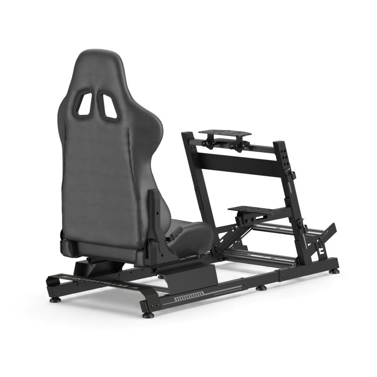 VDD Gaming On Sim Racing Cockpit met shifter houder – Black on Black - alternatieve afbeelding