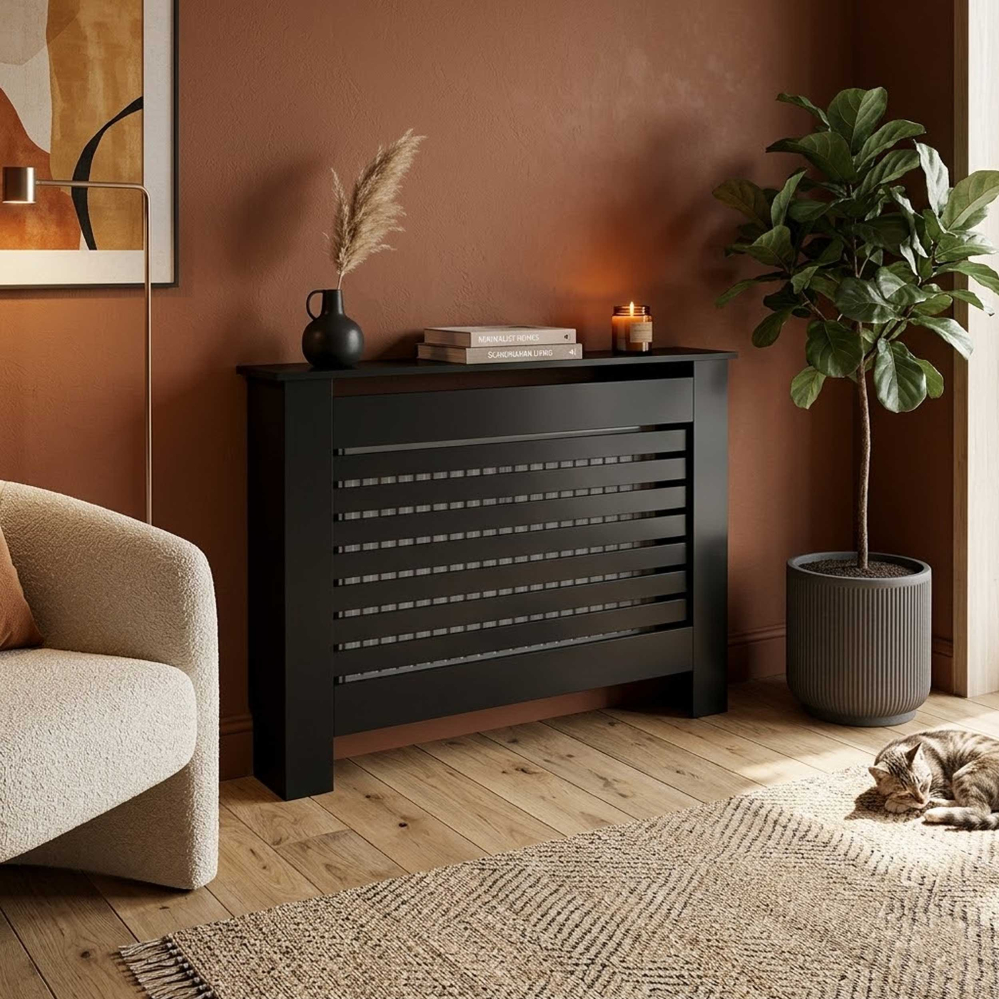 VDD - Radiatorombouw - Verwarming decoratie - Zwart - alternatieve afbeelding