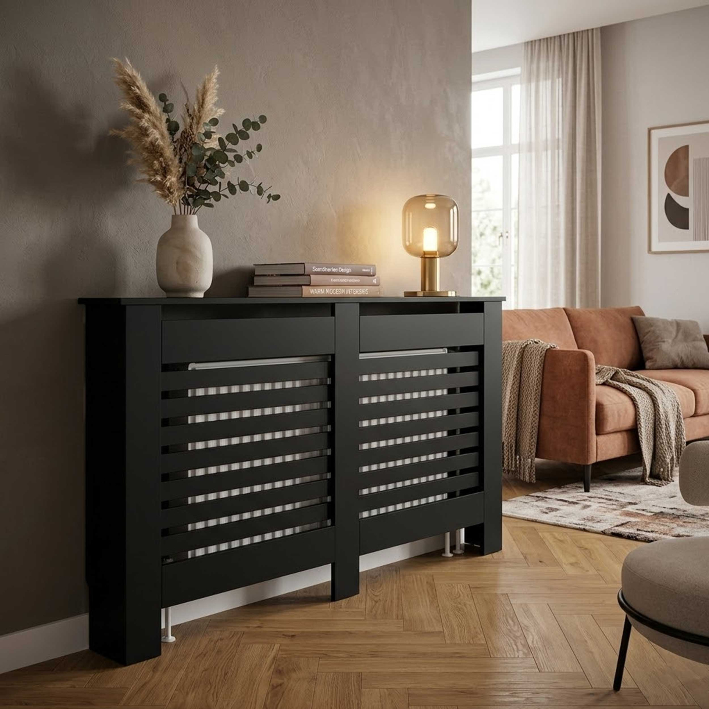 VDD - Radiatorombouw - Verwarmingsombouw - Radiatoromkasting - 151.5cm Breed - alternatieve afbeelding