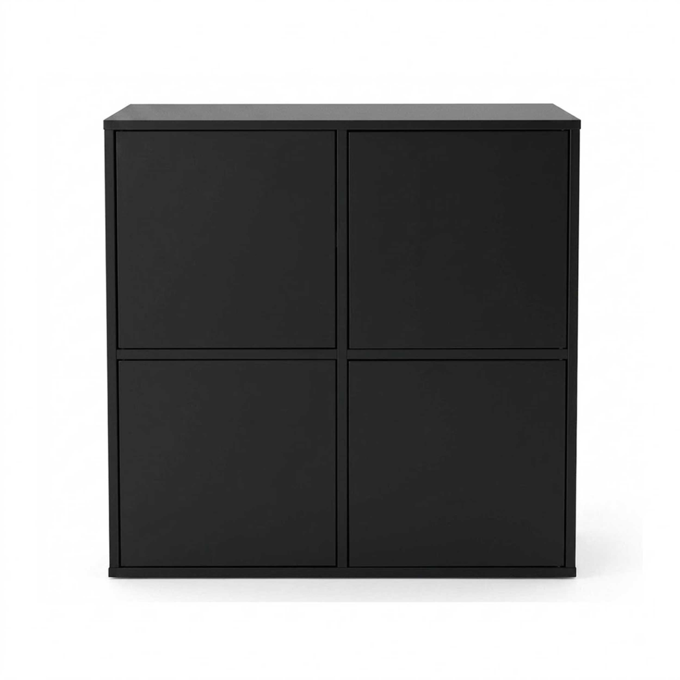VDD - Vinyl kast - Opbergkast - LP Opslag - Vinyl opslagmeubel - Zwart