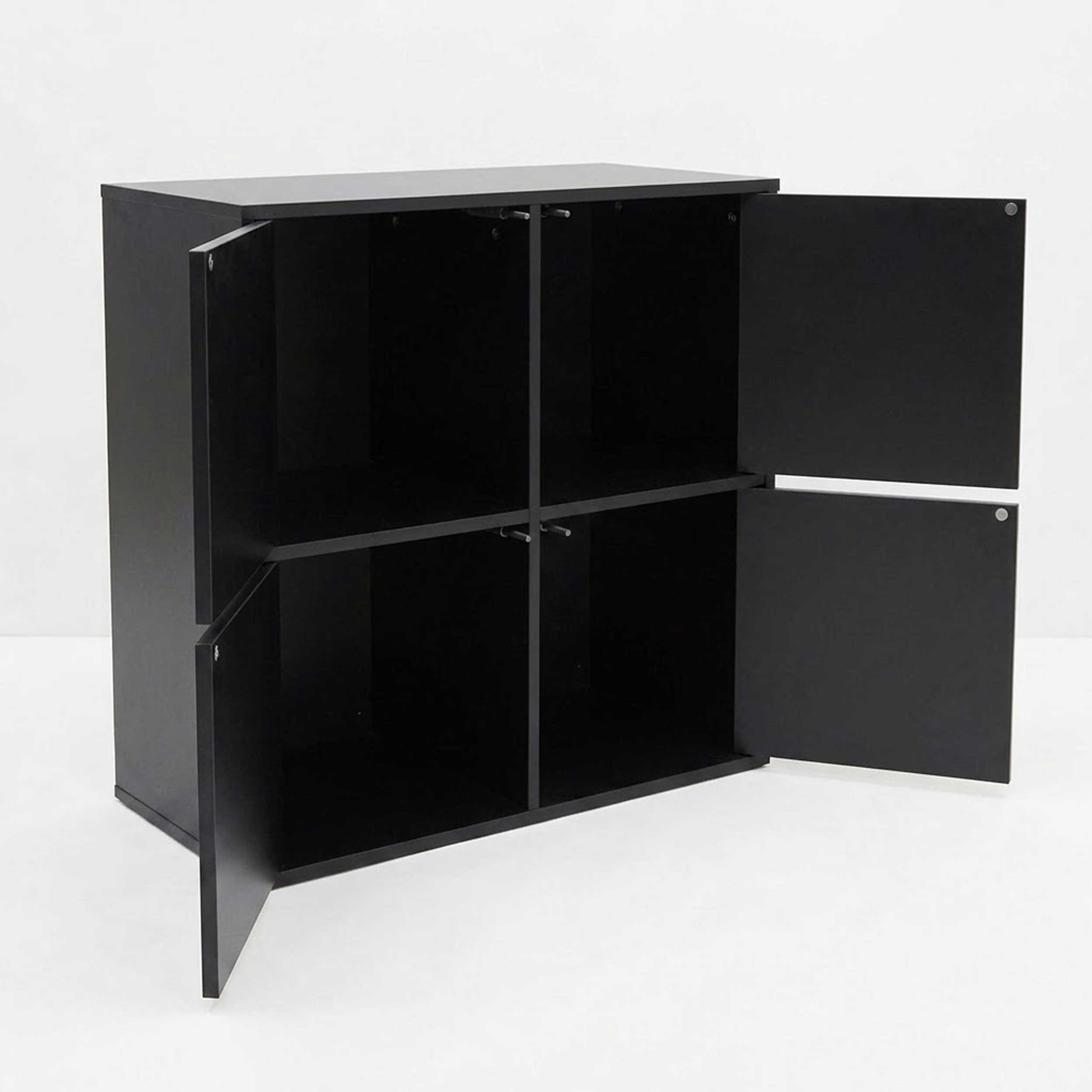 VDD - Vinyl kast - Opbergkast - LP Opslag - Vinyl opslagmeubel - Zwart - Meubel-Plein VDD - Vinyl kast - Opbergkast - LP Opslag - Vinyl opslagmeubel - Zwart - Meubel-Plein