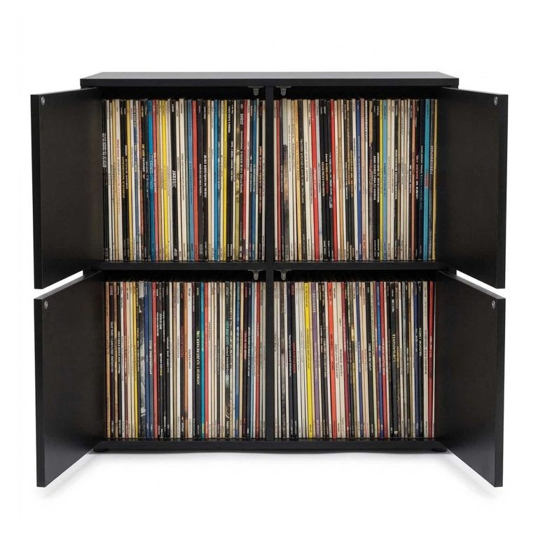 VDD - Vinyl kast - Opbergkast - LP Opslag - Vinyl opslagmeubel - Zwart