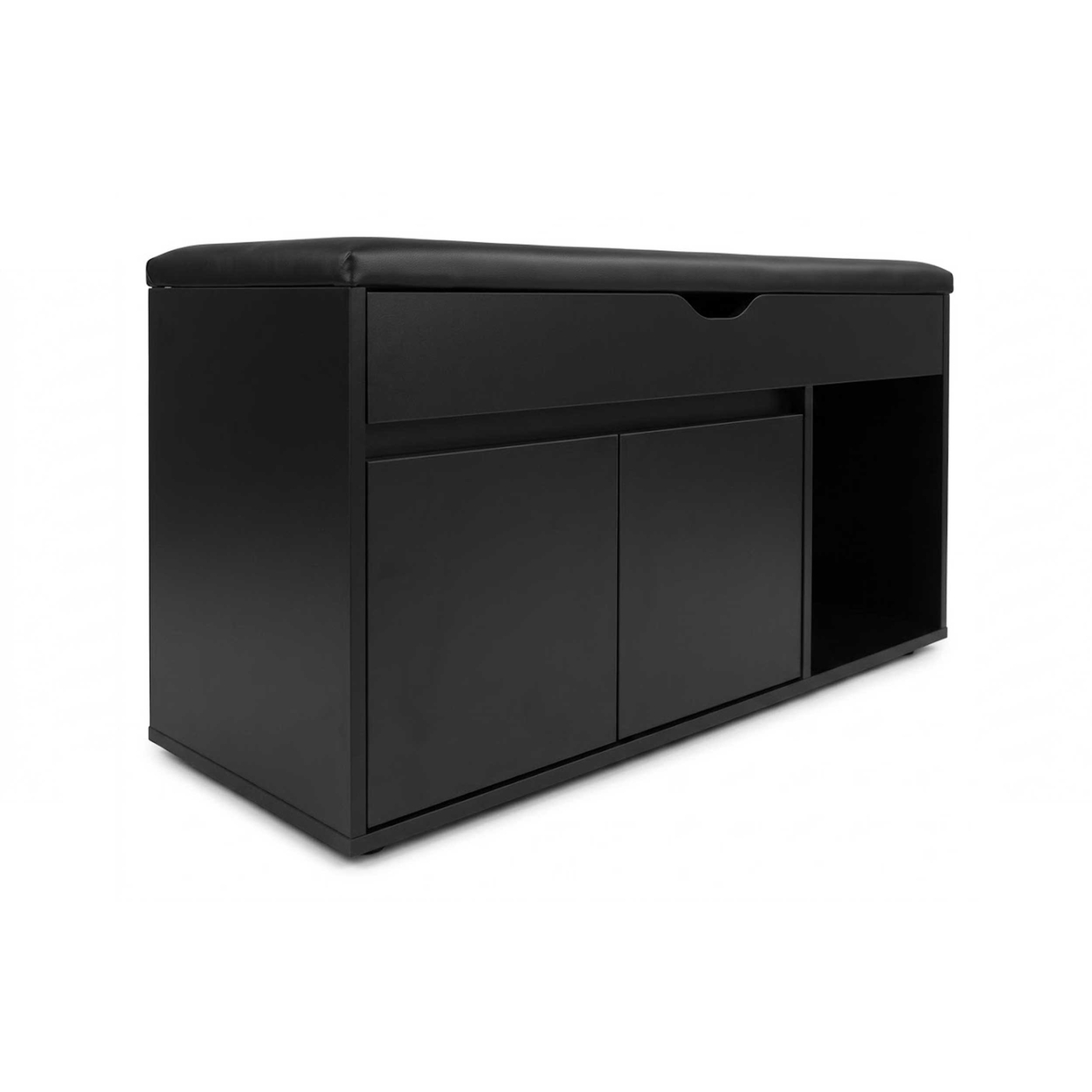 VDD - Schoenenkast - Schoenen opberger - Halbankje - Zwart - Meubel-Plein VDD - Schoenenkast - Schoenen opberger - Halbankje - Zwart - Meubel-Plein