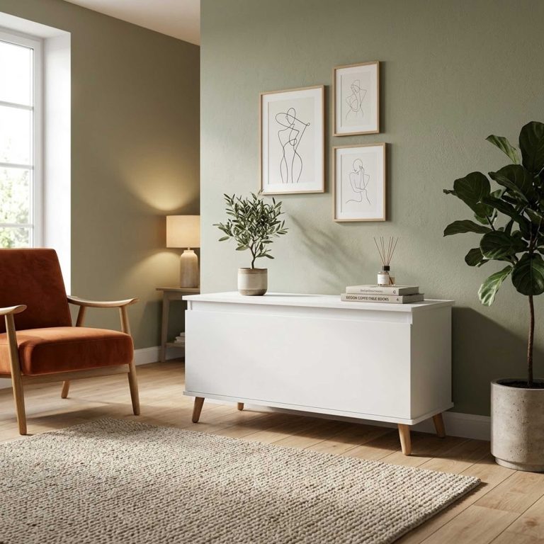 VDD - Opbergkist - Dekenkist - Speelgoedkist - 100x40x48.5 - Wit - alternatieve afbeelding
