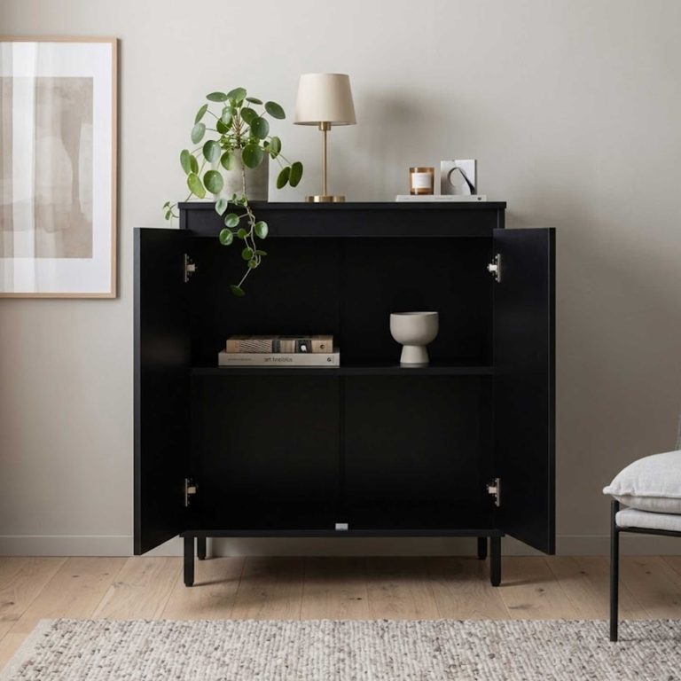 VDD - Kast - Opbergkast - Wand meubel - 70x40x82.5cm - Zwart - alternatieve afbeelding