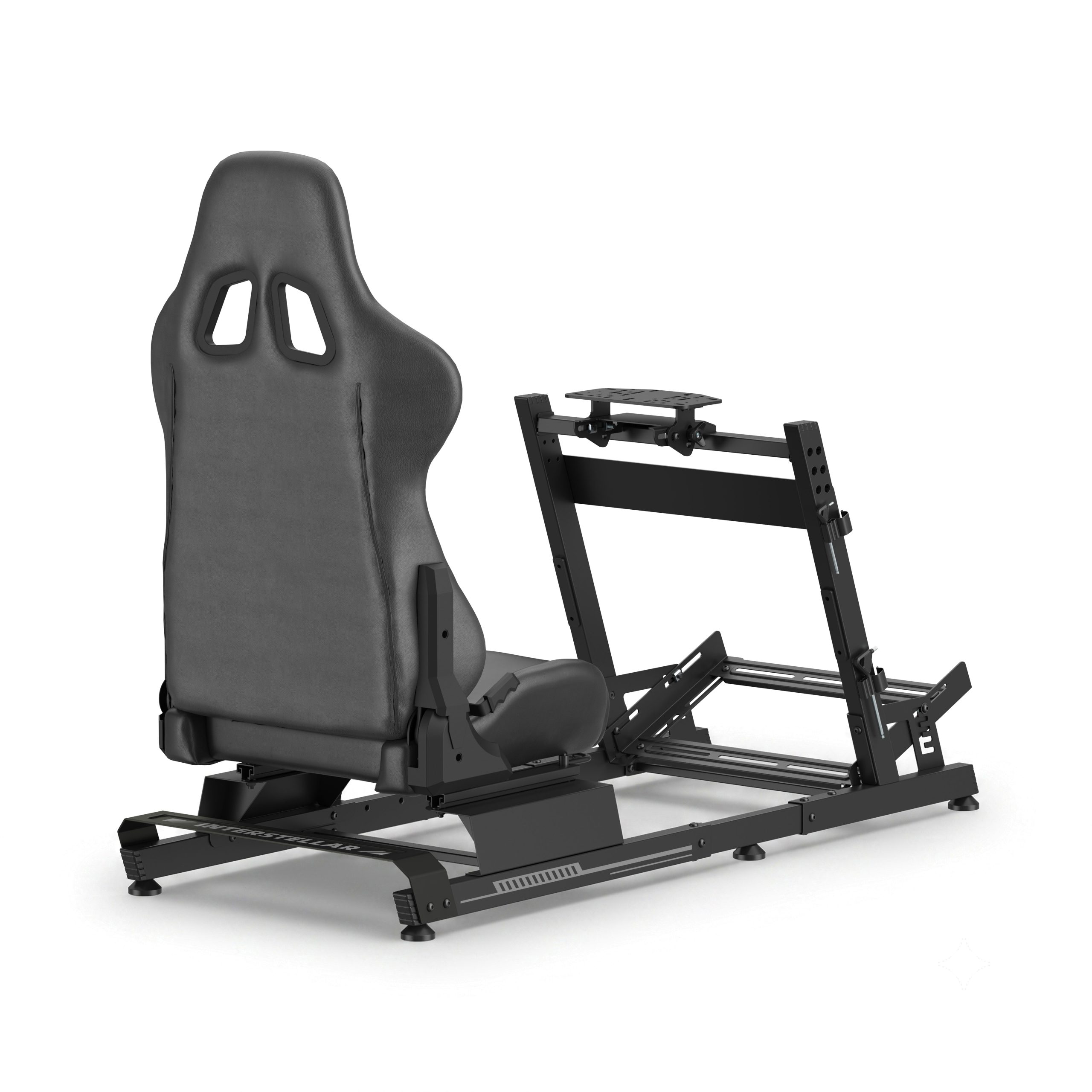 VDD Gaming On Sim Racing Cockpit - Black on Black - alternatieve afbeelding