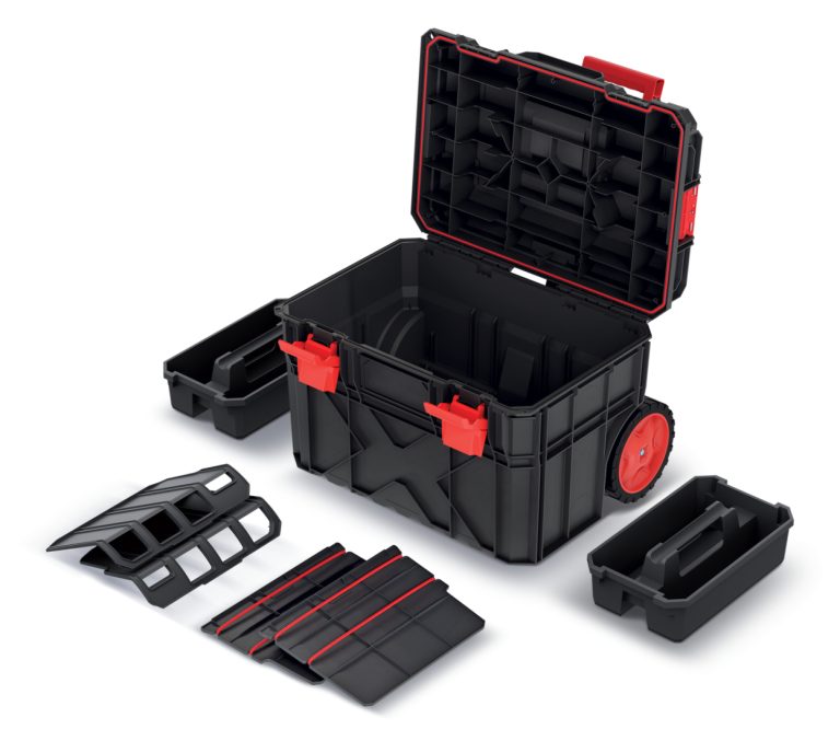 X-box toolbox - kist op wielen - handvat - 50 kg limiet - alternatieve afbeelding