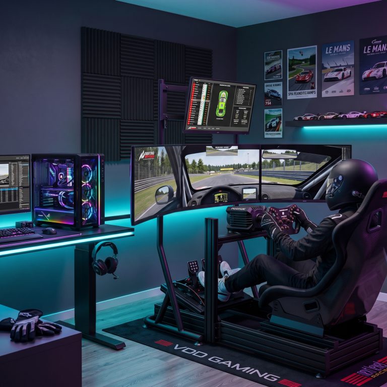 VDD - Monitorstandaard uitbreiding voor Sim racing - Add on monitorstatief - 24-32 inch - Zwart - alternatieve afbeelding