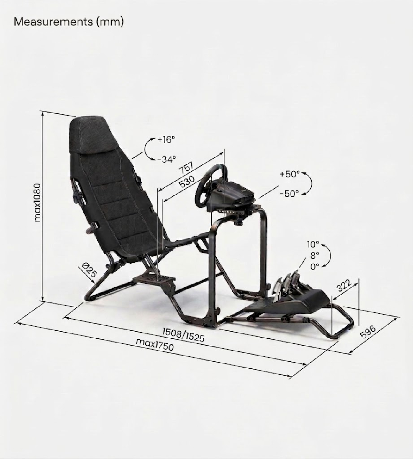 VDD Gaming - Opvouwbare sim-race cockpit - Sim-racer - Racecockpit - Opvouwbaar - Zwart - Meubel-Plein VDD Gaming - Opvouwbare sim-race cockpit - Sim-racer - Racecockpit - Opvouwbaar - Zwart - Meubel-Plein