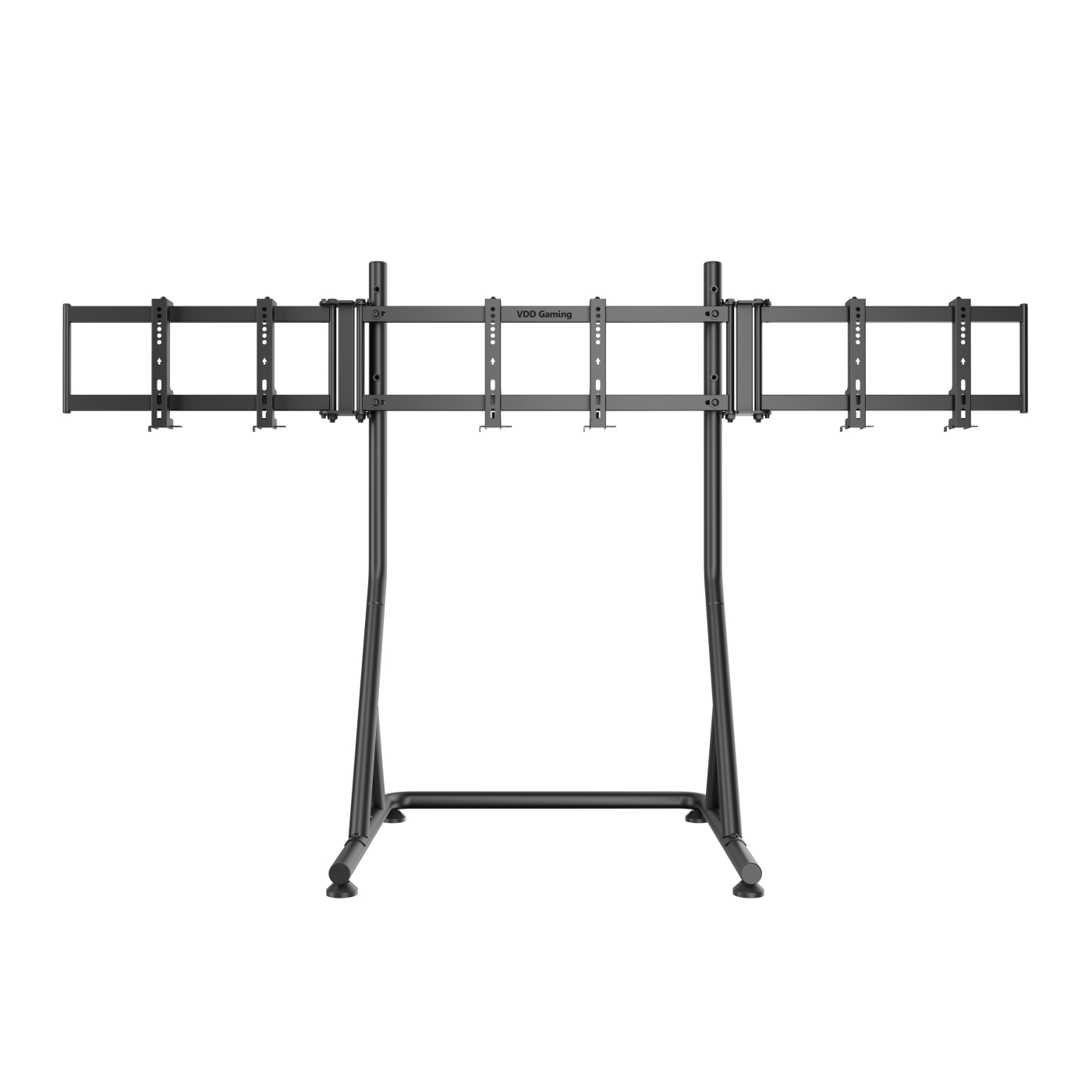 VDD Gaming Quadruple Monitor Standaard voor Racing Simulator - Zwart - Meubel-Plein VDD Gaming Quadruple Monitor Standaard voor Racing Simulator - Zwart - Meubel-Plein